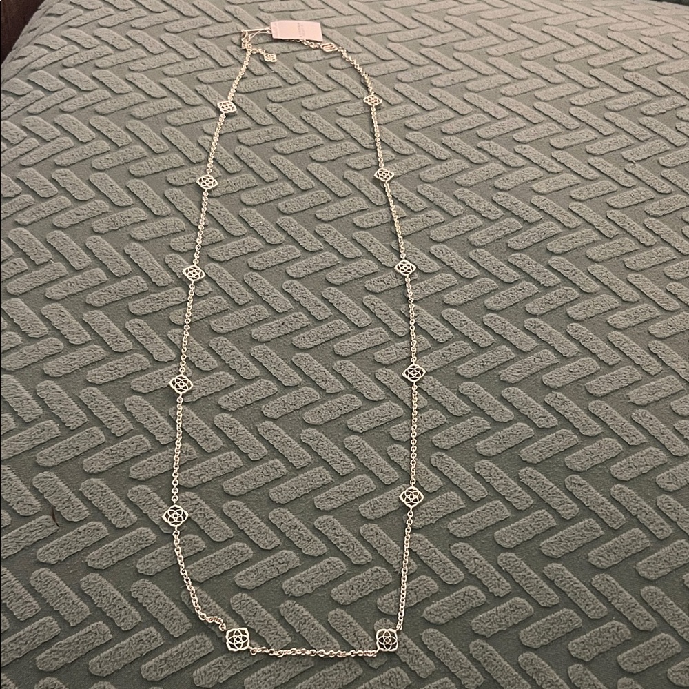 Kendra Scott Silver Geometric Necklace